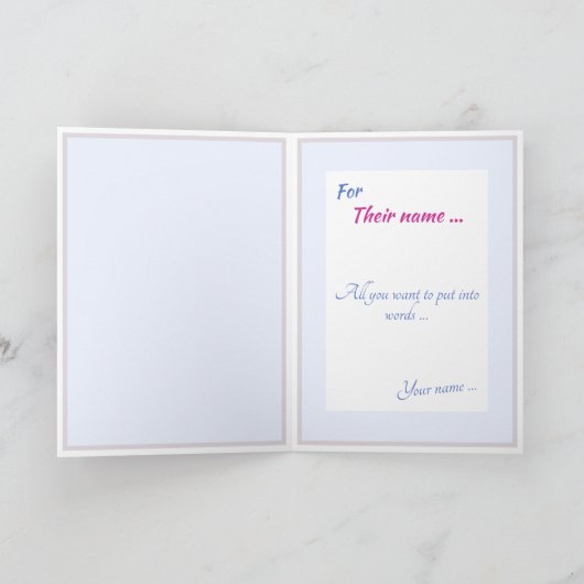 Carte 'Soyez vous-même' (+ votre message à l'intér (Intérieur)