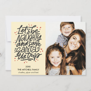 Carte Soyons vilains, sauvez Père Noël le voyage Drôle P