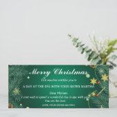 Carte Spa Getaway Christmas Gift Voucher (Debout devant)