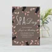 Carte Spa Jour Tone Tone Lip Filles Dames Anniversaire (Debout devant)
