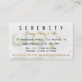 Carte Spa simple et propre (Dos)