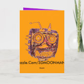 Carte SPACEMAN RoBoT HALLOWEEN CARD (Dos)