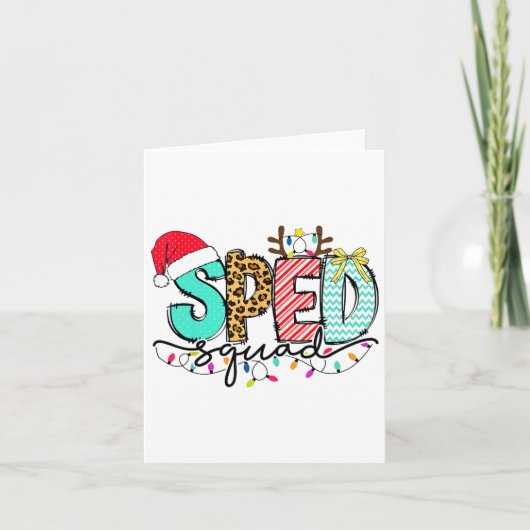 Carte Spad Squad Enseignant Enseignant Autisme Christ (Devant)