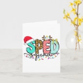 Carte Spad Squad Enseignant Enseignant Autisme Christ (Fleur jaune)