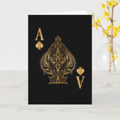 Carte Spades Poker Ace Casino (Fleur jaune)