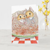Carte Spaghetti Eating Mice Card (Fleur jaune)