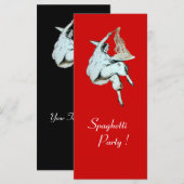 Carte SPAGHETTI PARTY ITALIAN KITCHEN, RESTAURANT noir (Devant / Derrière)