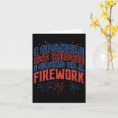 Carte Sparkle Tellement Pourrait Être Feu D'Artifice Drô (Fleur jaune)