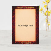 Carte Sparkly Glittery Look Custom Photo/Text (Fleur jaune)