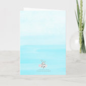 Carte Sparrow Bird Music Blue Sky  (Dos)