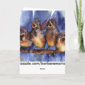 Carte sparrows wishing you a happy birthday (Dos)