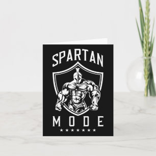 Carte Spartan Workout Mode Fitness Gym Sparta Bodybuildi