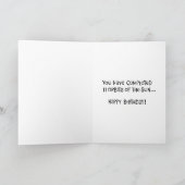 Carte spatiale de 11e anniversaire (Intérieur)