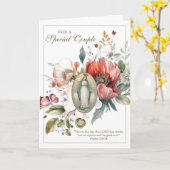 Carte Special Couple Anniversaire Religieux Floral (Fleur jaune)