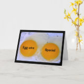 Carte Special d'Oeuf-stra - qui est ce qui êtes vous ! (Fleur jaune)