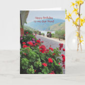 Carte Special Friend a nice Happy Birthday (Fleur jaune)