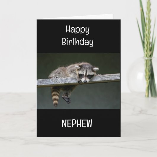 CARTE SPÉCIAL *NEPHEW* POUR VOTRE ANNIVERSAIRE! (Devant)