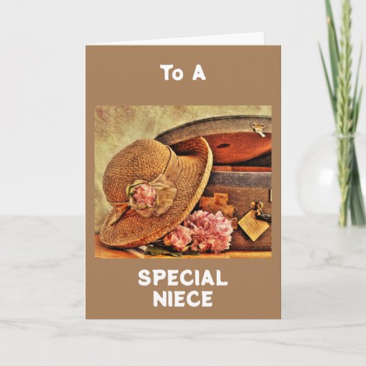 CARTE "SPÉCIAL NIECE" SUR VOTRE "ANNIVERSAIRE" (Devant)