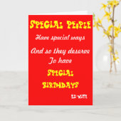 Carte Special people-ex wife birthday cards (Fleur jaune)