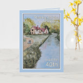 Carte spéciale 40e anniversaire (Fleur jaune)