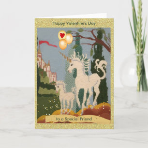 Carte spéciale Ami Unicorn Magic Valentine's Day