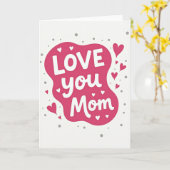 Carte spéciale amour maman (Fleur jaune)