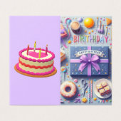 Carte spéciale anniversaire (Outside Unfolded)