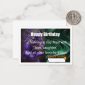 Carte spéciale anniversaire 2 (Devant/Arrière en situation)