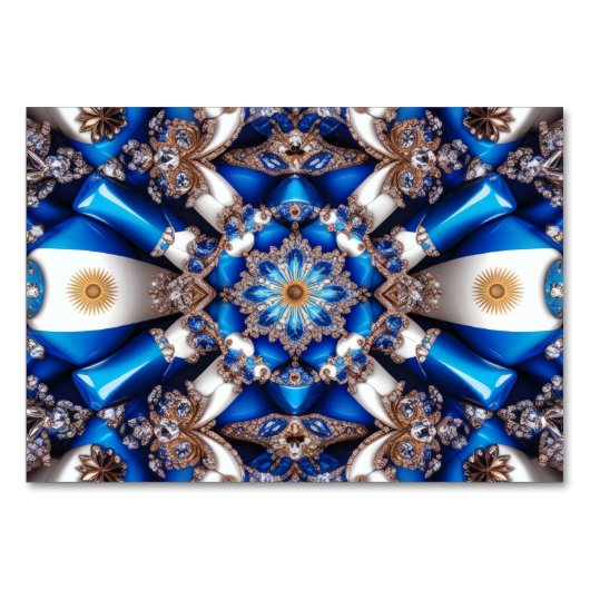 Carte spéciale avec couleurs argentines (Devant)