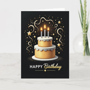 Carte spéciale bougie gâteau