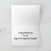 Carte spéciale Couple Mariage Egg-stra (Intérieur)