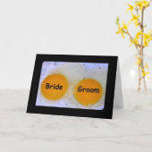 Carte spéciale Couple Mariage Egg-stra (Fleur jaune)