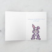 Carte spéciale de lapin de Pâques pour petit-fils (Intérieur)