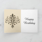 Carte spéciale fille d'anniversaire élégant (Intérieur)