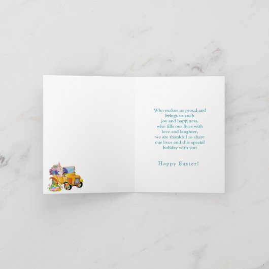 Carte spéciale fille Pâques (Intérieur)