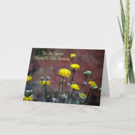 Carte spéciale friend birthday (Devant)