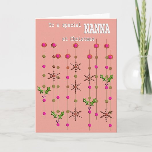 Carte spéciale Nanna pour Noël (Devant)