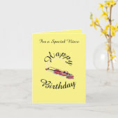 Carte Spéciale Nuit Anniversaire : Musique D'Amour (Fleur jaune)