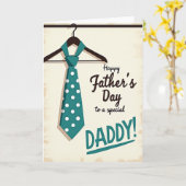Carte spéciale Papa à pois (Fleur jaune)