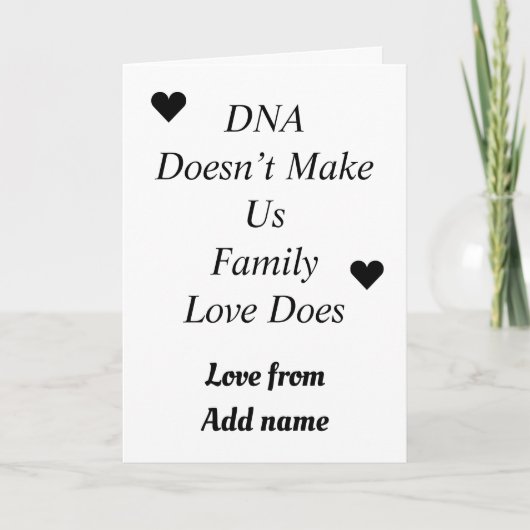 Carte spéciale parent ou enfant de l'étape personn (Devant)