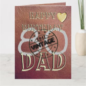 Carte spéciale personnalisée 80e anniversaire pour (Devant)