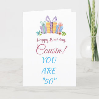CARTE SPÉCIALE POUR LE "50ème" ANNIVERSAIRE DE COU