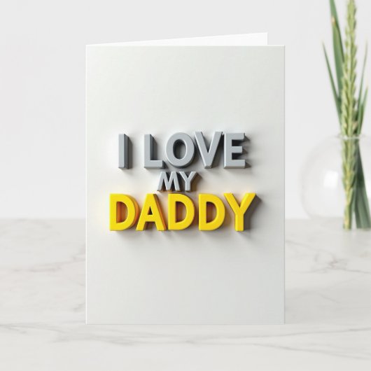 Carte spéciale pour mon papa (Devant)