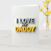 Carte spéciale pour mon papa (Fleur jaune)