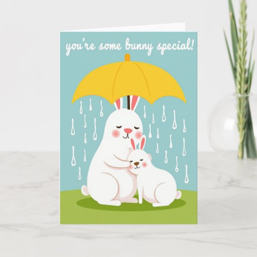 Carte spéciale pour un lapin (Devant)