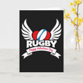 Carte spéciale Saint-Valentin de rugby (Fleur jaune)