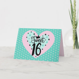 Carte spéciale Sweet 16 Anniversaire