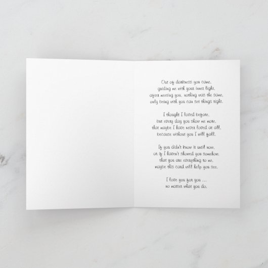 Carte spéciale Valentine (Intérieur)