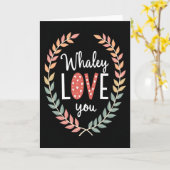 Carte spéciale Whaley Love You (Fleur jaune)