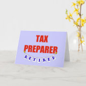 CARTE SPÉCIALISTE EN DÉCLARATION D'IMPÔT RETIRÉ (Fleur jaune)